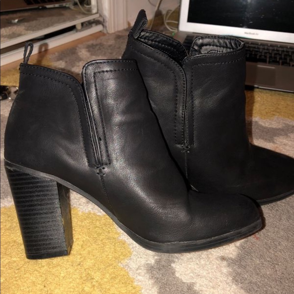 Black ankle booties